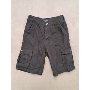 Levi's Shorts Mens 30 Black Cargo Mid Rise Pockets Flat Front Cotton Outdoor